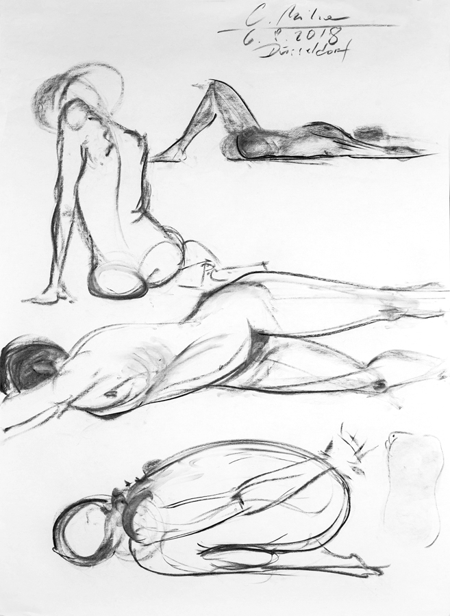 4 schnelle Posen, Korrekturzeichnung