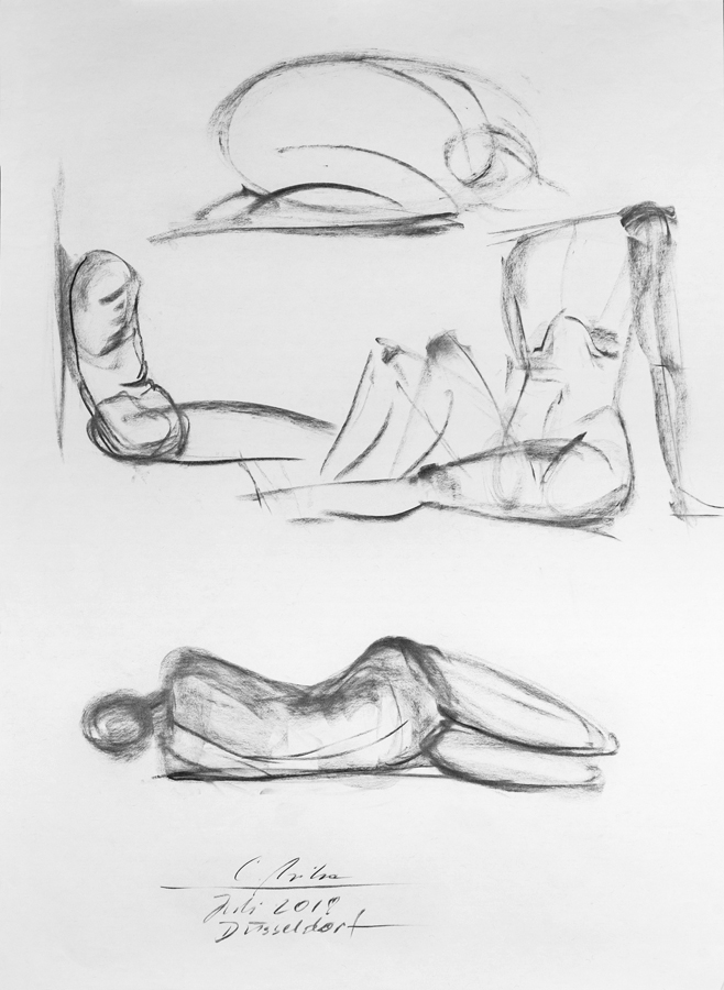 Rücken/Wirbelsäule, Korrekturzeichnung